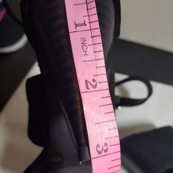 INC Womens Gavi Black Open Toe Ankle Strap Buckle Zip High Heels Sandals Size 6 - Picture 9 of 9